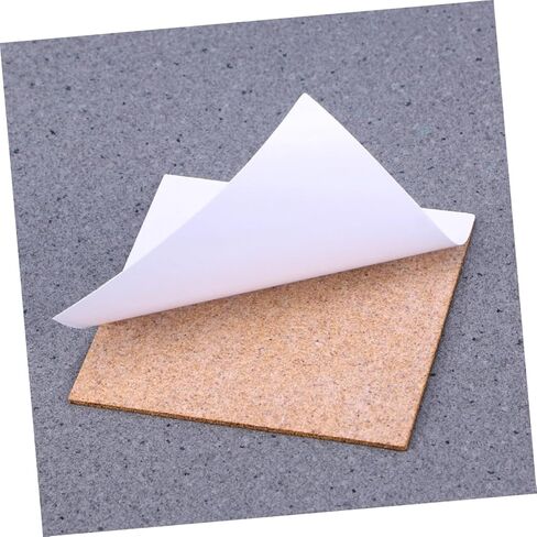 Housoutil 36pcs Self-Adhesive Cork Coasters Aesthetic Coasters Cork Strip Natural Wood Material Heat-Resistant Desk Mats for Office Decor in Kuwait