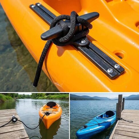 Kayak Anchor Cleat,Low Profile Track Mount Cleat Compatible with Kayak Track Light/Medium Duty Polymer & Low Profile Mounts – Perfect for Kayak Fishing, Boating in Kuwait
