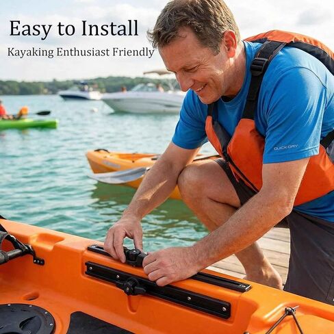 Kayak Anchor Cleat,Low Profile Track Mount Cleat Compatible with Kayak Track Light/Medium Duty Polymer & Low Profile Mounts – Perfect for Kayak Fishing, Boating in Kuwait
