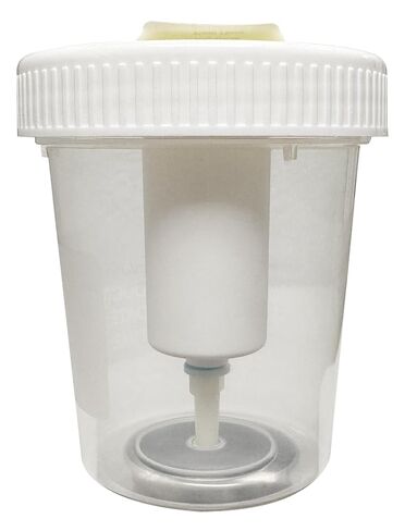Identify Health Vacuum Urine Specimen Cups with Lids | 250 Pack | Individually Wrapped Urine Collection 120 ML, Sterile, Graduation Scale (250) in Kuwait