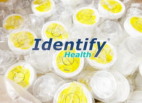 Identify Health Vacuum Urine Specimen Cups with Lids | 250 Pack | Individually Wrapped Urine Collection 120 ML, Sterile, Graduation Scale (250) in Saudi Arabia