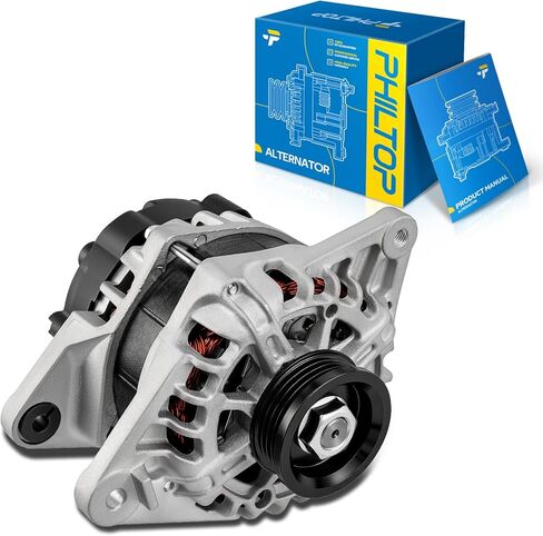 PHILTOP Alternator Compatible with Hyundai Accent 2010-2011, Kia Rio 2010-2011, Rio5 2010-2011 High Amp Alternators Replace 11452N 12V 90Amp CW S4 4-Groove Pulley in Saudi Arabia