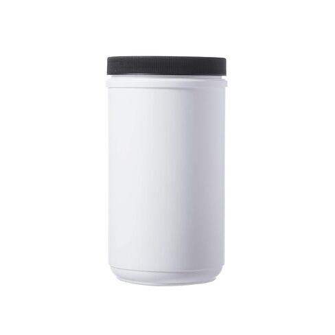Consolidated Plastics 41836 Canister with Lid, HDPE, 12 Piece, 32 oz., White in Saudi Arabia