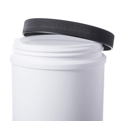 Consolidated Plastics 41836 Canister with Lid, HDPE, 12 Piece, 32 oz., White in Saudi Arabia