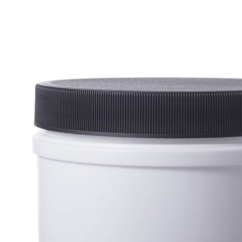 Consolidated Plastics 41836 Canister with Lid, HDPE, 12 Piece, 32 oz., White in Saudi Arabia