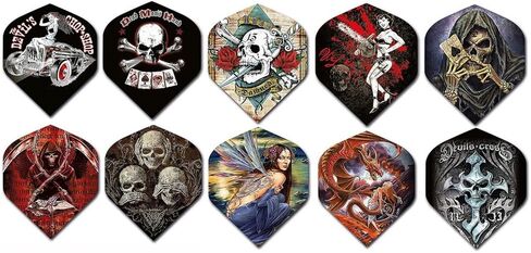 5 Sets (15 Flights) Alchemy Standard Size Dart Flights - Mixed Designs in Saudi Arabia