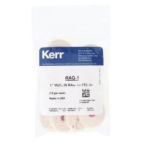 Axis Dental RAG-1 NTI Muslin Wheels Unmounted 1" 12/Pk in Kuwait