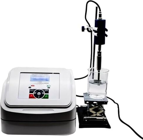 High-Speed Homogenizer with Titanium Probe, Cell Disruptor for Biology & Industry, 10-600ml Capacity, Adjustable Timer 1s-99h, Includes 2/3/4/6/8/10mm Probes in Kuwait
