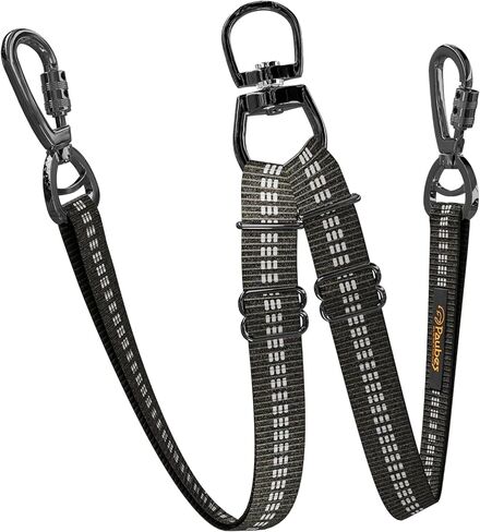 Double Dog Leash – Adjustable Length Long Leash for Dog Training – Dual Reflective Dog Leash with Non-Tangle Design (Pink) in Kuwait