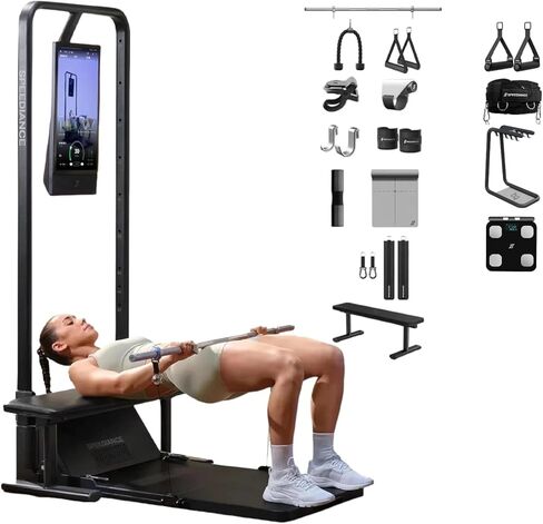Speediance Gym Monster 2، Works & PowerGrip مقابض ذكية وحزام رفع الأثقال ومنظم ملحقات الصالة الرياضية وحزمة ميزان الدهون في الجسم الذكي in Kuwait