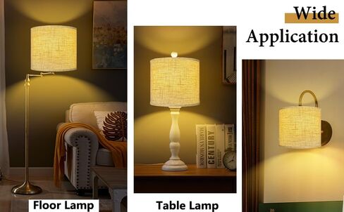 8IN Lamp Harp,2 Set, Detachable Shade Holder for Table & Floor Lamps, Heavy Duty Bracket with Standard Saddle & Finial Silver in Kuwait
