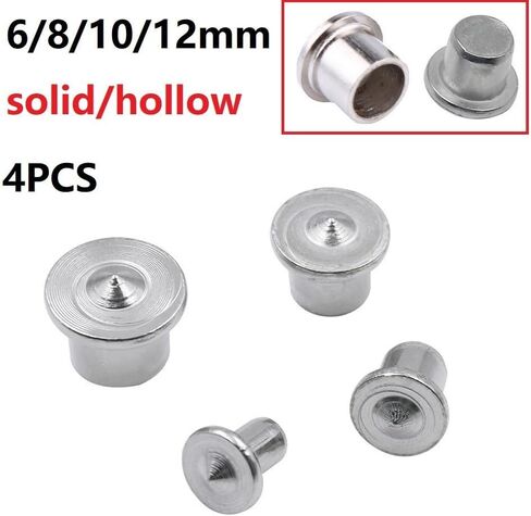 4pcs Steel Dowel Centre Point Set 6mm 8mm 10mm 12mm Wood Tenon Hole Marker Drill Alignment Tool with Chrome Plating for Accurate Carpentry Joint Positioning(solid 8mm) in Saudi Arabia