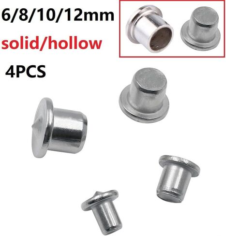 4pcs Steel Dowel Centre Point Set 6mm 8mm 10mm 12mm Wood Tenon Hole Marker Drill Alignment Tool with Chrome Plating for Accurate Carpentry Joint Positioning(solid 8mm) in Saudi Arabia