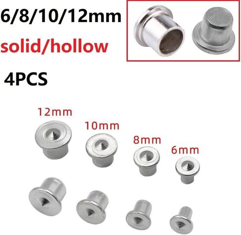 4pcs Steel Dowel Centre Point Set 6mm 8mm 10mm 12mm Wood Tenon Hole Marker Drill Alignment Tool with Chrome Plating for Accurate Carpentry Joint Positioning(solid 8mm) in Saudi Arabia