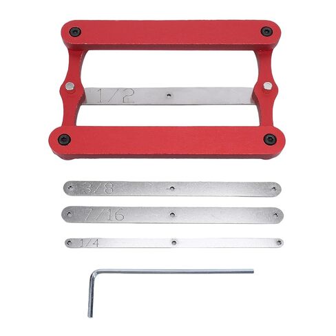 Jectse Center, CNC Machined Stainless Steel Self Centering Rods for Precise Woodworking Layout, with Interchangeable Imperial Size Rods, for Drilling and Jointing Accuracy in Saudi Arabia
