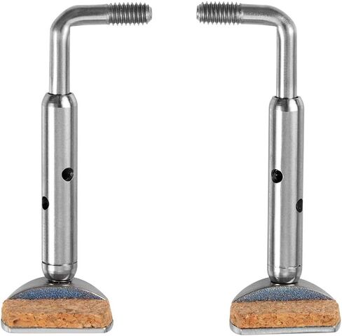 Titanium Chinrest Clamps, in Gun Gray, Hook Type, for Violin, 4/4,4/3 (Gray) in Kuwait