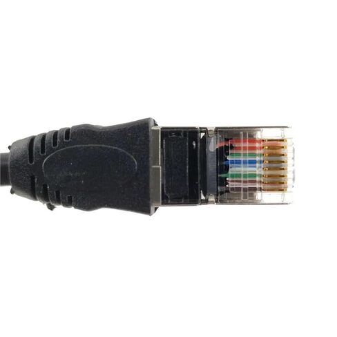 RJ45 Cable Male to Female Screw Panel Mount Ethernet LAN Network Shield 90 Degree Right Angle Extension 0.3m 0.6m 1m 1.5m 1Pcs(Straight 1m) in Saudi Arabia