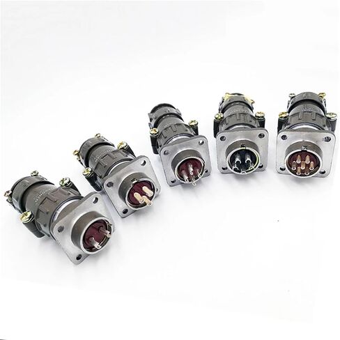 P20 20mm Connector Plugs Socket Screw 2pin 3pin 4pin 5pin 7pin P20K2Q P20J2Q 1Pcs(P20K11Q 7Pin) in Saudi Arabia