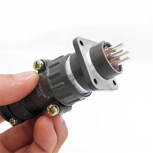P20 20mm Connector Plugs Socket Screw 2pin 3pin 4pin 5pin 7pin P20K2Q P20J2Q 1Pcs(P20K11Q 7Pin) in Saudi Arabia