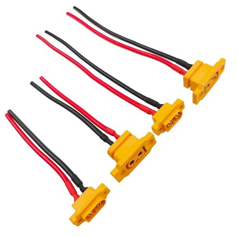 5Pcs XT60E-F Fixed Male and Female Plugs High Current Electric Adjustable Charging Power Connector XT60E-Ma(XT60E-F-10CM 5PCS) in Saudi Arabia