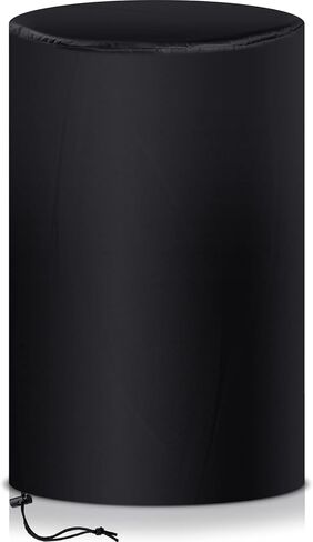 55 Gallon Drum Cover, 210D Oxford Cloth Water Storage Barrel Cover, 25 x 37 Inch Outdoor Waterproof Rain Snow Bucket lid with Drawstring, UV Protection, Anti Dust(2 Pcs) in Kuwait