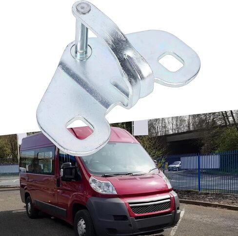 Door Lock Catch, Metal Silver Color Lock Catch, High Strength Steel Plastic with OEM 1369006080, Ideal for Relay Bus 2.0 2. 3.0 Van .0 3.0 in Kuwait