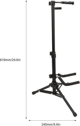 Ukulele Stand, Portable Violin Stand Lock Buckle Head Protector for Storage in Saudi Arabia