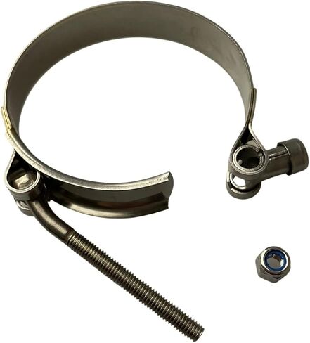 W4 الفولاذ المقاوم للصدأ T بولت خرطوم المشابك للآلات الصناعية ومقاطع العادم x4 (1.81 "-2.13" / 46-54 مم) in Kuwait