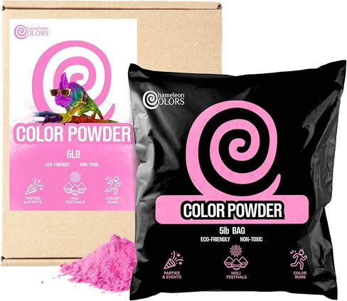Chameleon Colors Pink Gender Reveal Powder - 5 lb Bag - Vibrant Color - Easy-Open & Easy Cleanup - Non-Toxic in Kuwait