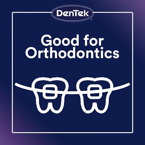 Dentek Interdental Brushes - Tight, 16 Count, 6 Pack - Easy-Brush Interdental Plaque Remover with Fluoride - Cleans Tight Spaces Around Teeth, Braces & Other Dental Appliances in Kuwait