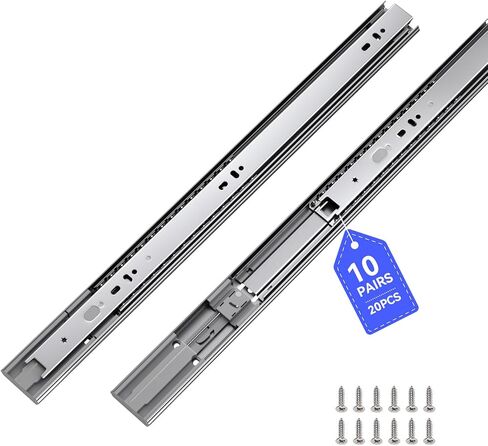 LONTAN 10 Pairs Rear Mounting Brackets for Drawer Slide - B4502 Cabinet Drawer Bracket for Face Frame Cabinets Kitchen Replacement Parts for 1.77 inch(45mm) Width Furniture Gildes in Saudi Arabia