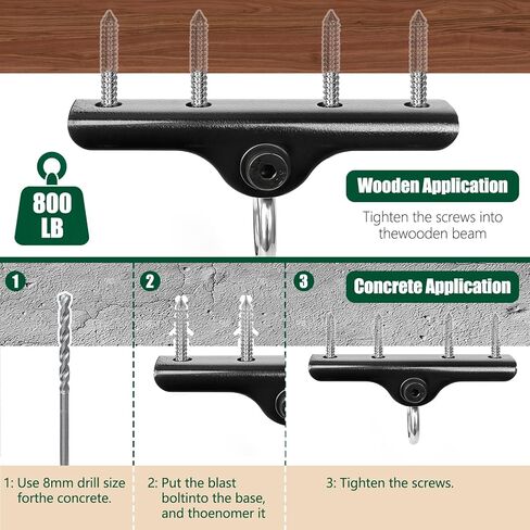 الثقيلة اللكم حقيبة شماعات السقف جبل مع تحمل 900 رطل قدرة الثقيلة حقيبة شماعات الفولاذ المقاوم للصدأ سوينغ الأجهزة للداخلية معلقة كرسي في الهواء الطلق مجموعة سوينغ in Kuwait