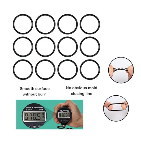 حلقة على شكل حرف O لقطعة ذيل H-553 من أجل Zurn، Sloan، Royal، Regal، قطعة ذيل صمام مقياس التدفق القياسية الأمريكية، استبدال 5308696 / P6000-C31 / A912809-0070A 12 قطعة in Kuwait