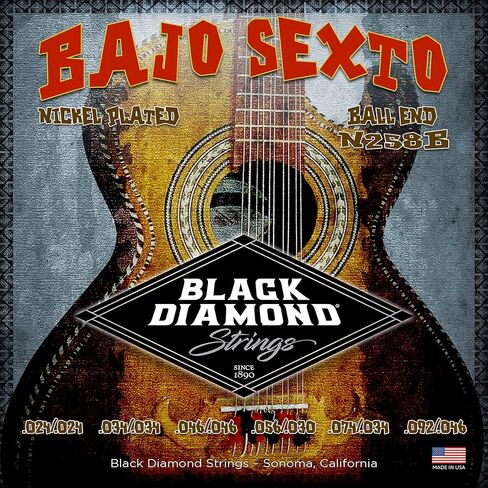 Black Diamond Strings® N257B Bajo Quinto Nickel (Ball) .024| .034| .046| .056 030 | .074 .034 in Saudi Arabia