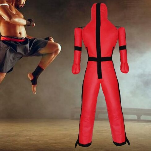 دمية تدريب للتصارع والمصارعة غير مملوءة للرجال 170 سم من جلد البولي يوريثان MMA BJJ الجودو فنون الدفاع عن النفس in Saudi Arabia