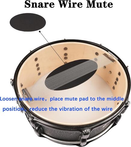 مجموعة وسادات كتم صوت الطبل 11 قطعة مع وسادة الصنج + مجموعة قبعات هاي، وسادات كاتم صوت الطبل الإسفنجية، تناسب 10 بوصة، 12 بوصة، 14 بوصة، 16 بوصة (حزمة وسادة كتم صوت الطبلة) in Kuwait