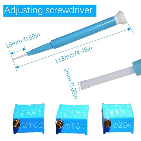 60 قطعة 12 قيمة 3296 واط مقياس جهد التشذيب متعدد الانعطاف (100-500 كيلو أوم) مجموعة متنوعة من المقاومات المتغيرة للتعديل in Kuwait