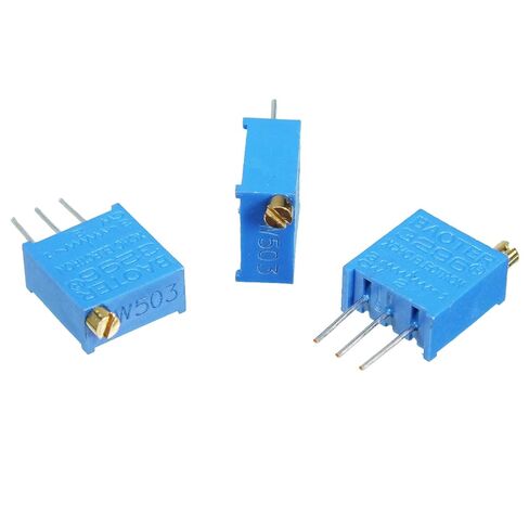 60 قطعة 12 قيمة 3296 واط مقياس جهد التشذيب متعدد الانعطاف (100-500 كيلو أوم) مجموعة متنوعة من المقاومات المتغيرة للتعديل in Kuwait