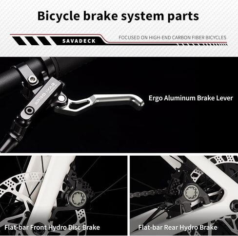 SAVADECK Gravel Bike with T800 Carbon Frame and Fork, with Shimano U6020 10-Speed Hydraulic Disc Brakes, 700Cx40mm Tires for Men & Women All-Terrain Riding in Kuwait