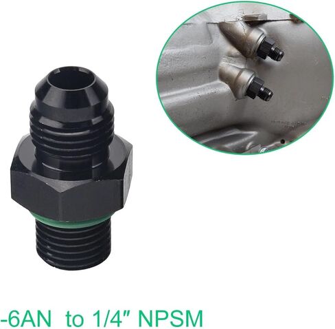 6AN to 1/4NPS Transmission Cooler Adapter Fitting in Saudi Arabia