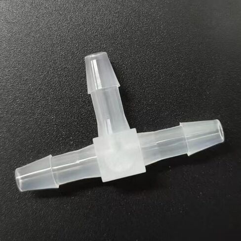 تركيب خرطوم بارب متساوي، 3/16 بوصة على شكل حرف T وصلة أنابيب بلاستيكية 3 طرق من البولي بروبلين موصلات أنابيب مضخة الهواء ملحقات جهاز الربط محول الاتحاد قارب الماء الهواء O2 الوقود 20 قطعة in Kuwait