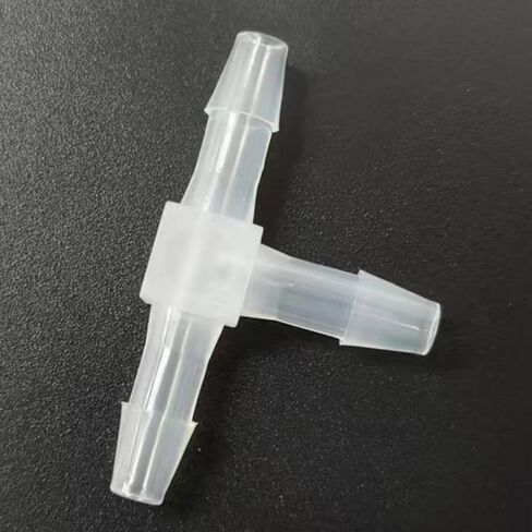 تركيب خرطوم بارب متساوي، 3/16 بوصة على شكل حرف T وصلة أنابيب بلاستيكية 3 طرق من البولي بروبلين موصلات أنابيب مضخة الهواء ملحقات جهاز الربط محول الاتحاد قارب الماء الهواء O2 الوقود 20 قطعة in Kuwait