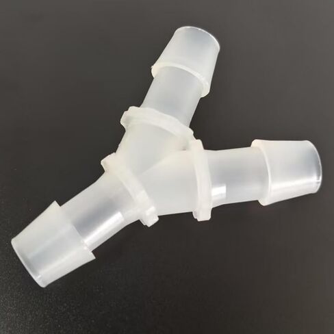 Y-Type 1/2 بوصة خرطوم بارب مناسب على شكل حرف Y متساوي على شكل Y أنابيب بلاستيكية مشتركة وصلة وصلة محول اتحاد لأنابيب الأكسجين أنابيب الوقود المنزلية والغاز السائل والهواء 20 قطعة in Kuwait