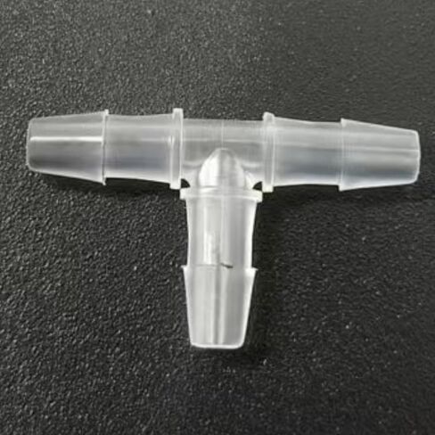 تركيب خرطوم بارب متساوي، 3/32 بوصة وصلة أنابيب بلاستيكية من نوع T 2.0 مم 3 طرق من مادة البولي بروبيلين موصلات أنابيب الهواء ملحقات مضخة الهواء جهاز الربط محول الاتحاد قارب الماء الهواء O2 الوقود 20 قطعة in Kuwait