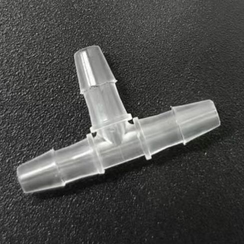 تركيب خرطوم بارب متساوي، 3/32 بوصة وصلة أنابيب بلاستيكية من نوع T 2.0 مم 3 طرق من مادة البولي بروبيلين موصلات أنابيب الهواء ملحقات مضخة الهواء جهاز الربط محول الاتحاد قارب الماء الهواء O2 الوقود 20 قطعة in Kuwait