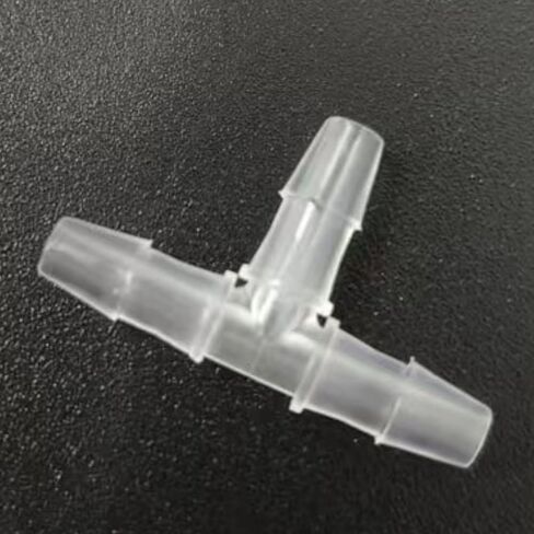 تركيب خرطوم بارب متساوي، 3/32 بوصة وصلة أنابيب بلاستيكية من نوع T 2.0 مم 3 طرق من مادة البولي بروبيلين موصلات أنابيب الهواء ملحقات مضخة الهواء جهاز الربط محول الاتحاد قارب الماء الهواء O2 الوقود 20 قطعة in Kuwait