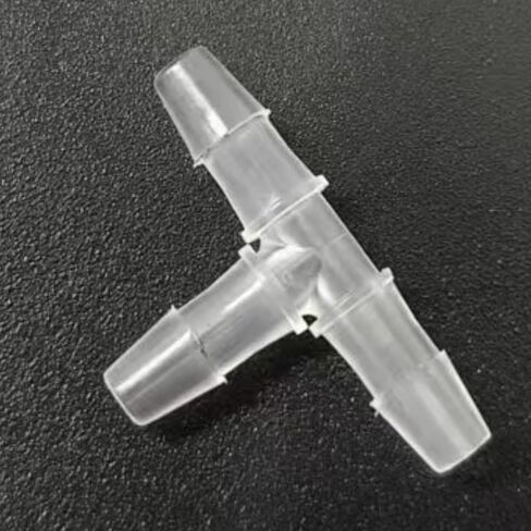 تركيب خرطوم بارب متساوي، 3/32 بوصة وصلة أنابيب بلاستيكية من نوع T 2.0 مم 3 طرق من مادة البولي بروبيلين موصلات أنابيب الهواء ملحقات مضخة الهواء جهاز الربط محول الاتحاد قارب الماء الهواء O2 الوقود 20 قطعة in Kuwait