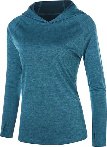Roadbox Women's Sun Protection Hoodie Upf 50+ Long Sleeve Tries Hiking Fishing Hooded ، و Guard UV Rash for Women in Kuwait