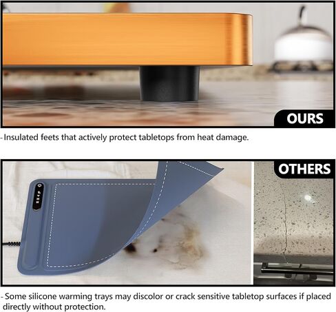 Food Warming Tray for Parties Buffet, 40"x14" Extra Large Long Glass Top Electric Warmer Mat with 9 Temp Settings and Timer, Buffet Servers and Warmers, Food Heater Hot Plate for Catering Gathering in Kuwait