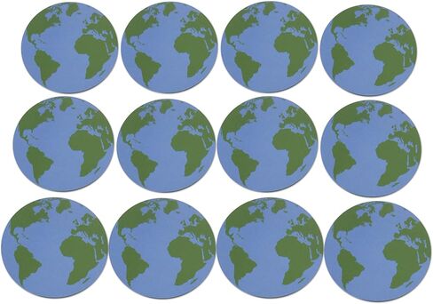 Novel Merk Earth Day Refrigerator Magnets – Vinyl 3" Round Magnets for Fridge, Lockers, Home Kitchen and Holiday Decor – Self Adhesive to Metal Surfaces (12 Pack) in Saudi Arabia